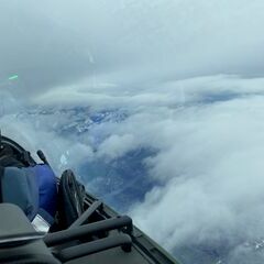 Verortung via Georeferenzierung der Kamera: Aufgenommen in der Nähe von Toggenburg, Schweiz in 4300 Meter